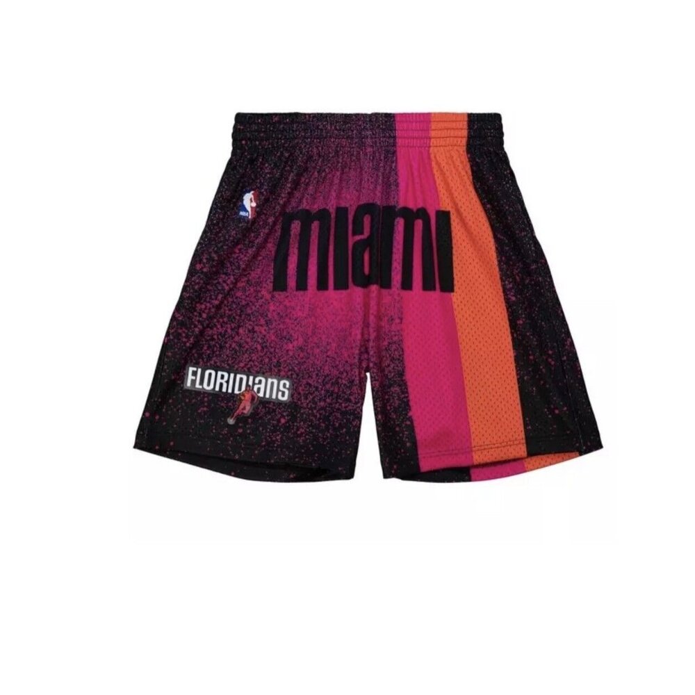 Mitchell & Ness 2005 Miami Heat Floridians Gradient Swingman Shorts Men Size XL
